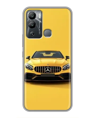 Чехол для Infinix Hot 12i с картинкой «Желтый Mercedes GT»