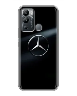 Чохол для Infinix Hot 12i з картинкою «Mercedes на металі» Чохол для Infinix Hot 12i з картинкою «Mercedes на металі»