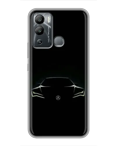 Чехол для Infinix Hot 12i с картинкой «Mercedes — силуэт авто» Чехол для Infinix Hot 12i с картинкой «Mercedes — силуэт авто»