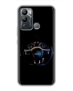 Чохол для Infinix Hot 12i з картинкою «Салон Audi — кермо» Чохол для Infinix Hot 12i з картинкою «Салон Audi — кермо»