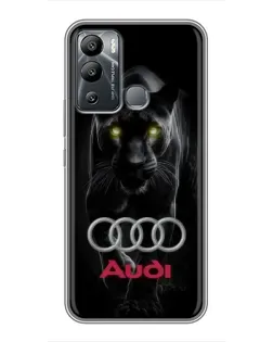 Чехол для Infinix Hot 12i с картинкой «Пантера и Audi»