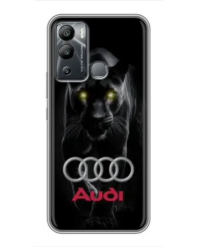 Чехол для Infinix Hot 12i с картинкой «Пантера и Audi»