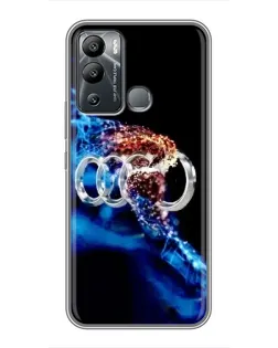 Чехол для Infinix Hot 12i с картинкой «Энергия лого Audi»