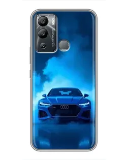 Чехол для Infinix Hot 12i с картинкой «Audi — голубая энергия»