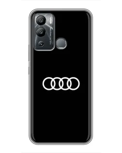 Чехол для Infinix Hot 12i с картинкой «Audi White Logo»