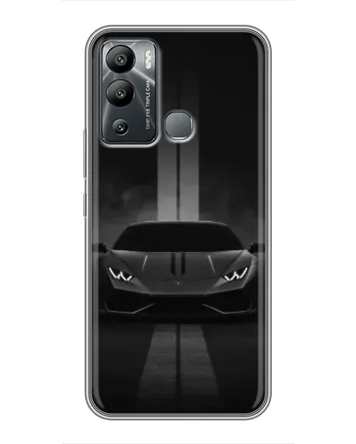 Чехол для Infinix Hot 12i с картинкой «Lamborghini симметрия дорог»