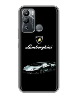 Чехол для Infinix Hot 12i с картинкой «Логотип Lamborghini классика»