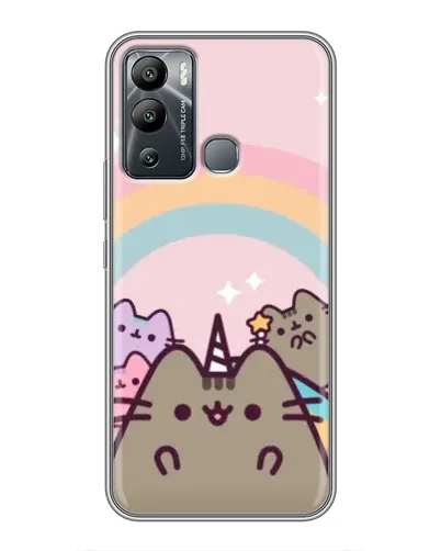 Чехол для Infinix Hot 12i с картинкой «Единорог Pusheen»
