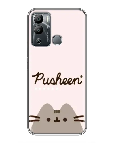 Чехол для Infinix Hot 12i с картинкой «Pusheen логотип»