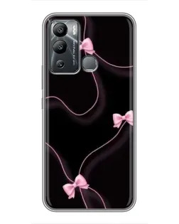Чехол для Infinix Hot 12i с картинкой «Розовые ленты»
