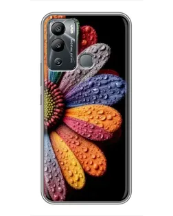 Чехол для Infinix Hot 12i с картинкой «Радужный цветок»
