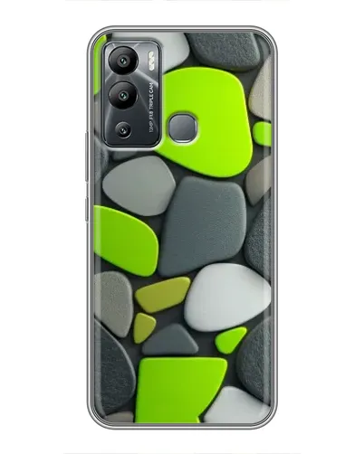 Чехол для Infinix Hot 12i с картинкой «Яркая неоновая галька»