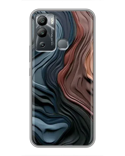 Чехол для Infinix Hot 12i с картинкой «Цветные волны каньона»