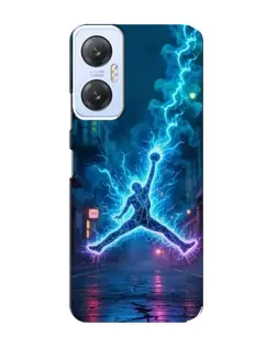 Чехол для Infinix Hot 20 (5G) с картинкой «Jordan Gold Jumpman»
