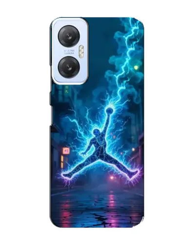 Чехол для Infinix Hot 20 (5G) с картинкой «Jordan Gold Jumpman»