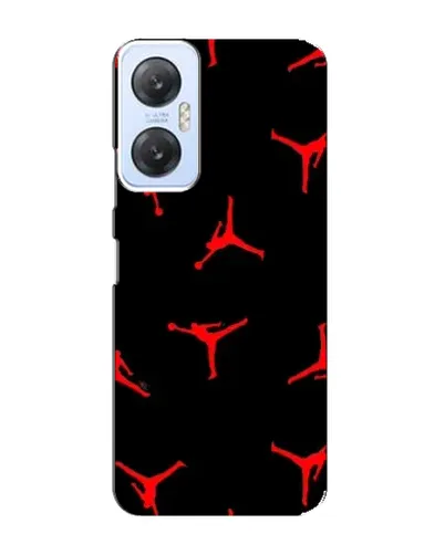 Чехол для Infinix Hot 20 (5G) с картинкой «Jordan Red Pattern»