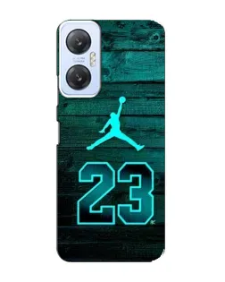 Чехол для Infinix Hot 20 (5G) с картинкой «Jordan Cyan 23»