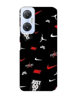 Чехол для Infinix Hot 20 (5G) с картинкой «Nike Mix Pattern»