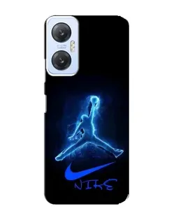 Чехол для Infinix Hot 20 (5G) с картинкой «Jordan Neon Blue»