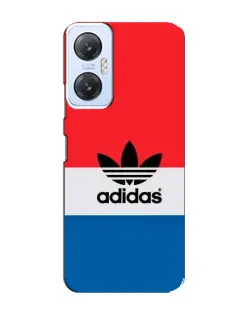 Чехол для Infinix Hot 20 (5G) с картинкой «Ретро блоки Adidas»
