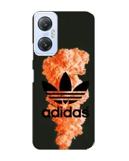 Чехол для Infinix Hot 20 (5G) с картинкой «Оранжевый дым Adidas»