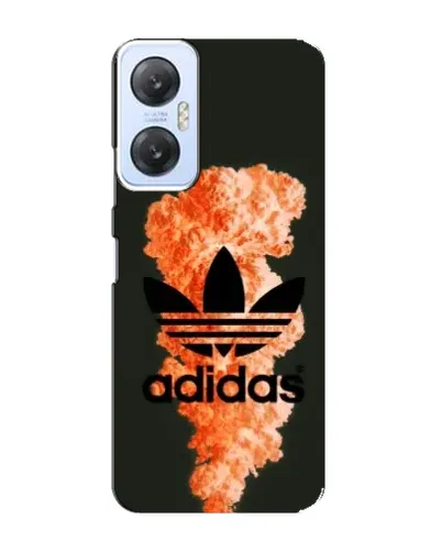 Чехол для Infinix Hot 20 (5G) с картинкой «Оранжевый дым Adidas»