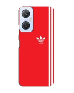Чехол для Infinix Hot 20 (5G) с картинкой «Красный минимализм Adidas»