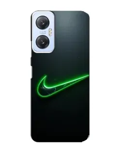 Чехол для Infinix Hot 20 (5G) с картинкой «Неоновый контур Nike»