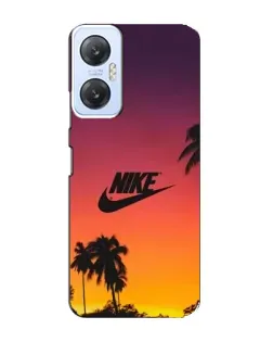 Чехол для Infinix Hot 20 (5G) с картинкой «Nike на закате солнца»