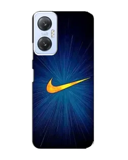 Чехол для Infinix Hot 20 (5G) с картинкой «Синий пульс Nike»