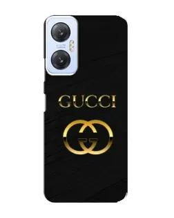 Чехол для Infinix Hot 20 (5G) с картинкой «Золотой логотип Gucci»