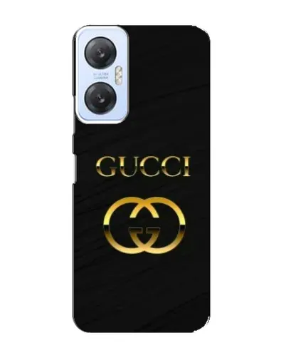 Чехол для Infinix Hot 20 (5G) с картинкой «Золотой логотип Gucci»