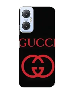 Чехол для Infinix Hot 20 (5G) с картинкой «Gucci — красный логотип»