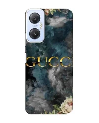 Чехол для Infinix Hot 20 (5G) с картинкой «Абстрактные цветы Gucci»
