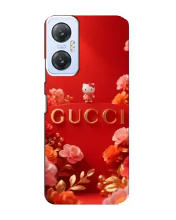 Чехол для Infinix Hot 20 (5G) с картинкой «Gucci — золотой сад»