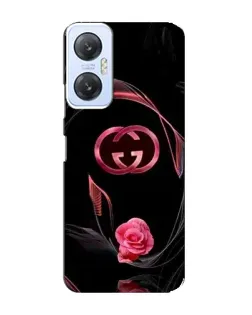 Чехол для Infinix Hot 20 (5G) с картинкой «Gucci — неоновая роза»