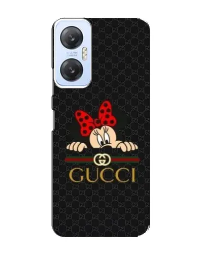 Чехол для Infinix Hot 20 (5G) с картинкой «Минни Маус Gucci — черный»