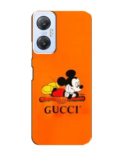 Чехол для Infinix Hot 20 (5G) с картинкой «Микки Маус Gucci — оранж»