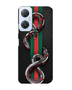 Чехол для Infinix Hot 20 (5G) с картинкой «Gucci — змея на полосе»