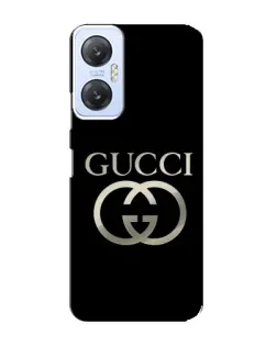 Чехол для Infinix Hot 20 (5G) с картинкой «Gucci — золото на черном»