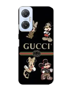 Чехол для Infinix Hot 20 (5G) с картинкой «Gucci — герои Disney и монограмма»