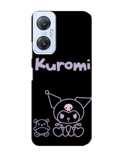 Чехол для Infinix Hot 20 (5G) с картинкой «Kuromi — черный минимализм»