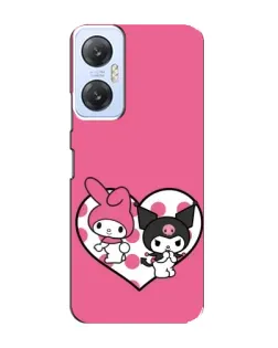 Чехол для Infinix Hot 20 (5G) с картинкой «Kuromi и My Melody»
