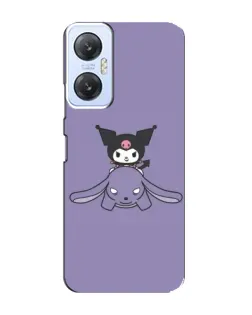 Чехол для Infinix Hot 20 (5G) с картинкой «Kuromi на лиловом фоне»