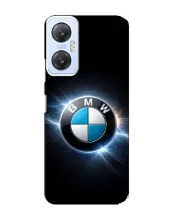 Чехол для Infinix Hot 20 (5G) с картинкой «BMW — неоновое сияние»