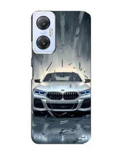 Чехол для Infinix Hot 20 (5G) с картинкой «BMW в свете фар»