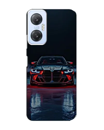 Чехол для Infinix Hot 20 (5G) с картинкой «BMW на мокрой дороге»