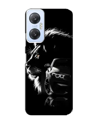 Чехол для Infinix Hot 20 (5G) с картинкой «BMW и лев»