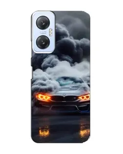 Чехол для Infinix Hot 20 (5G) с картинкой «BMW в дыму»