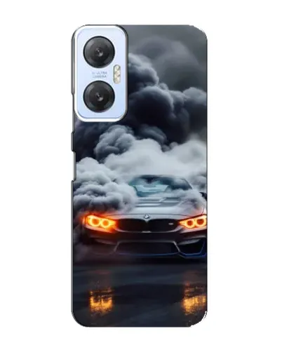 Чехол для Infinix Hot 20 (5G) с картинкой «BMW в дыму»